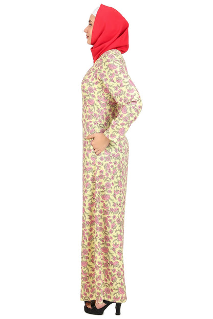 Printed Crepe Abaya AYP-488