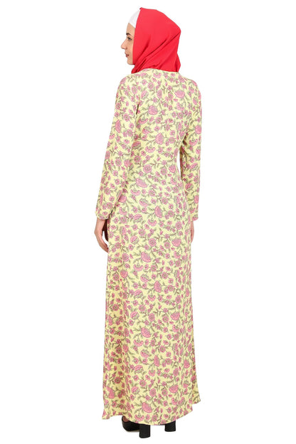 Printed Crepe Abaya AYP-488