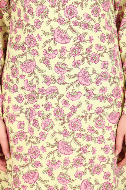 Printed Crepe Abaya AYP-488