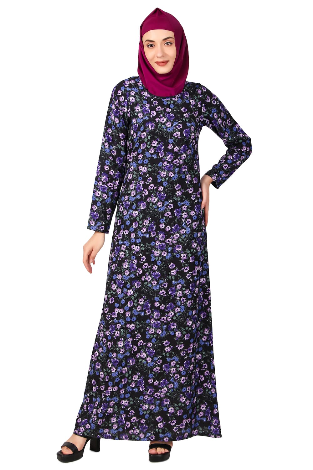 Printed Crepe Abaya AYP-490