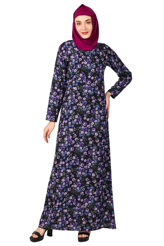 Printed Crepe Abaya AYP-490