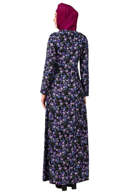 Printed Crepe Abaya AYP-490