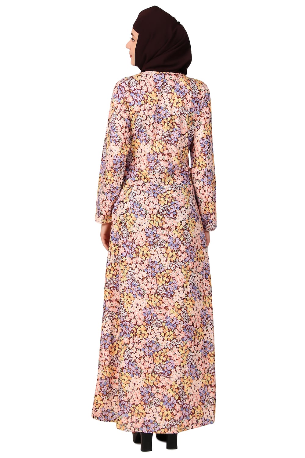 Printed Crepe Abaya AYP-491