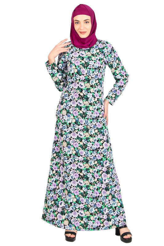 Printed Crepe Abaya AYP-494