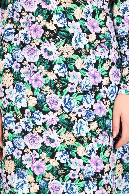 Printed Crepe Abaya AYP-494