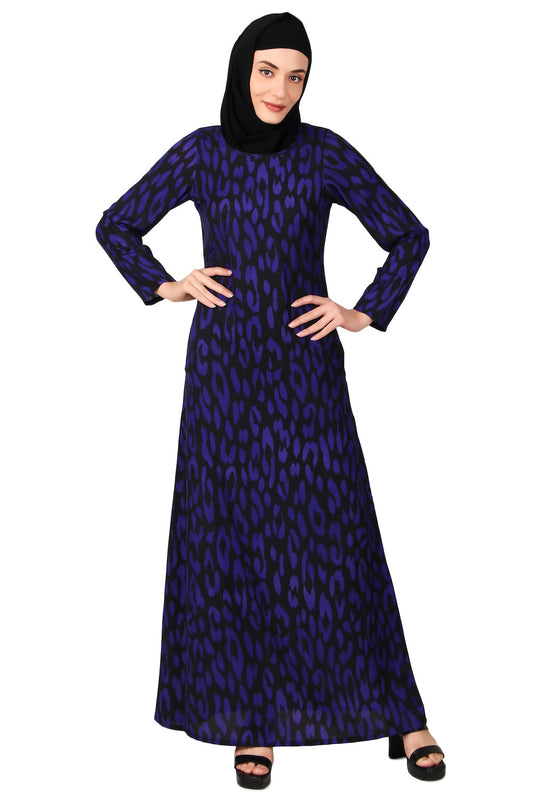 Printed Crepe Abaya AYP-495