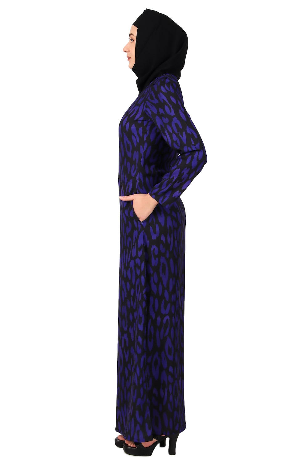 Printed Crepe Abaya AYP-495