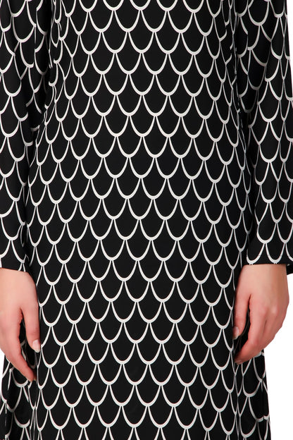 Printed Crepe Abaya AYP-496