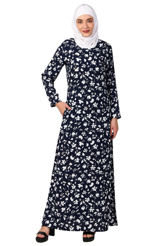Printed Crepe Abaya AYP-499