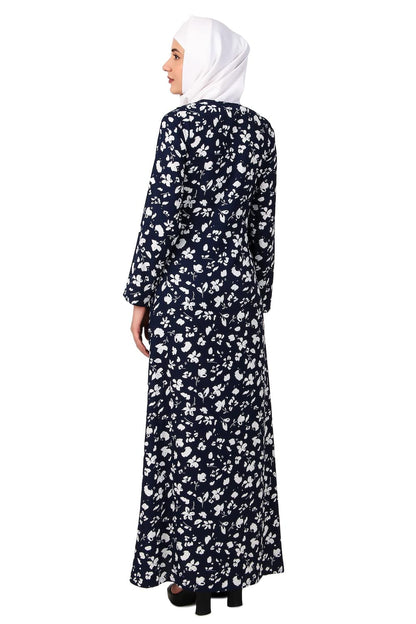 Printed Crepe Abaya AYP-499