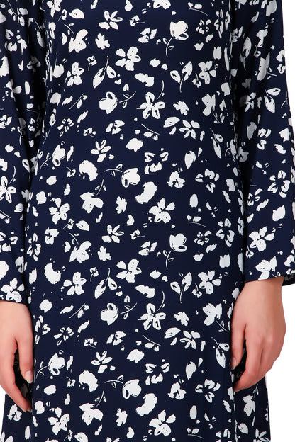 Printed Crepe Abaya AYP-499