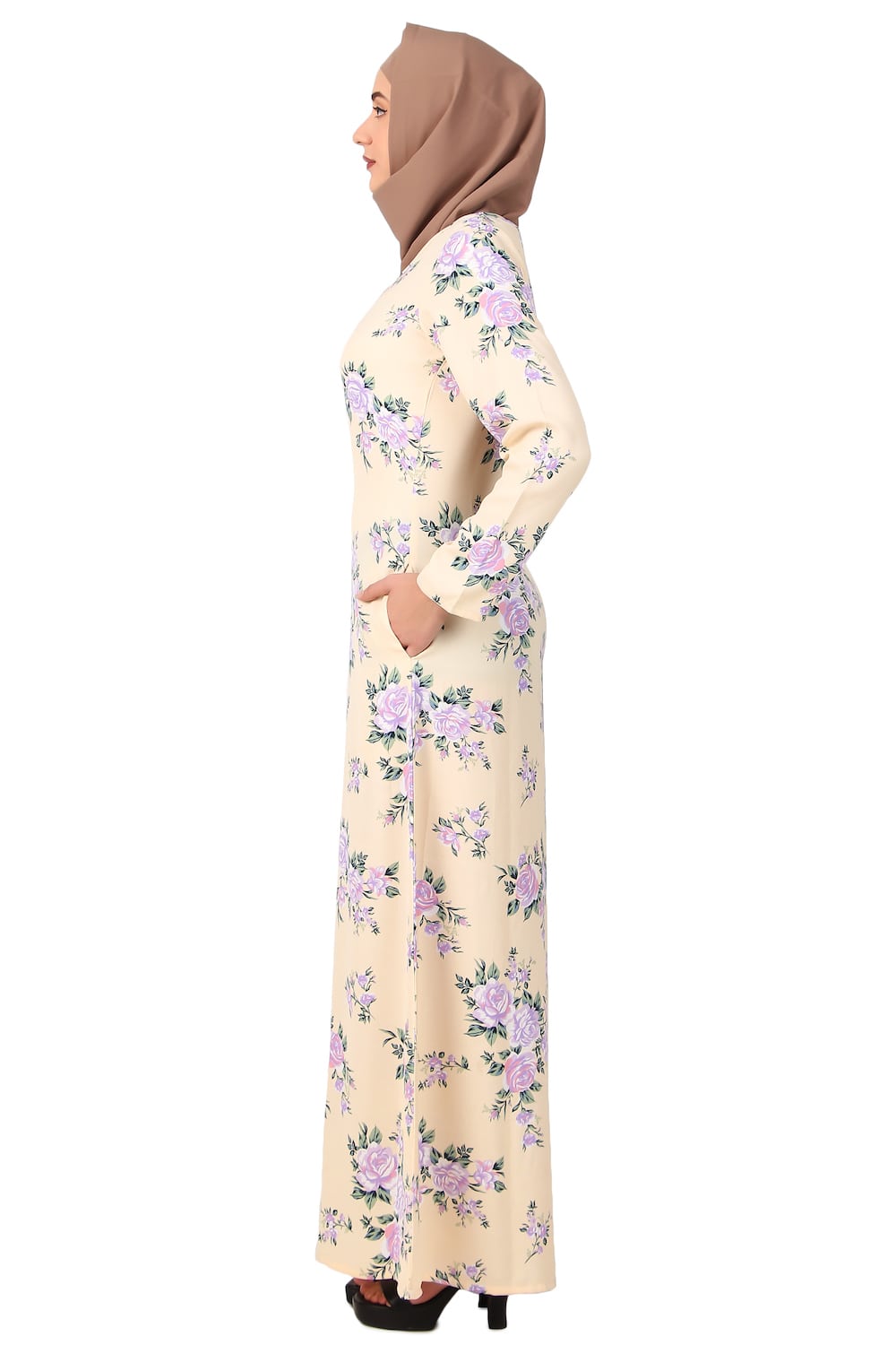 Printed Crepe Abaya AYP-500