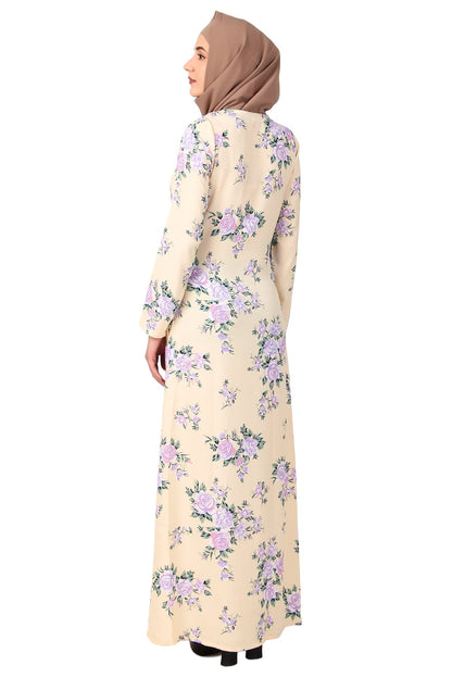 Printed Crepe Abaya AYP-500