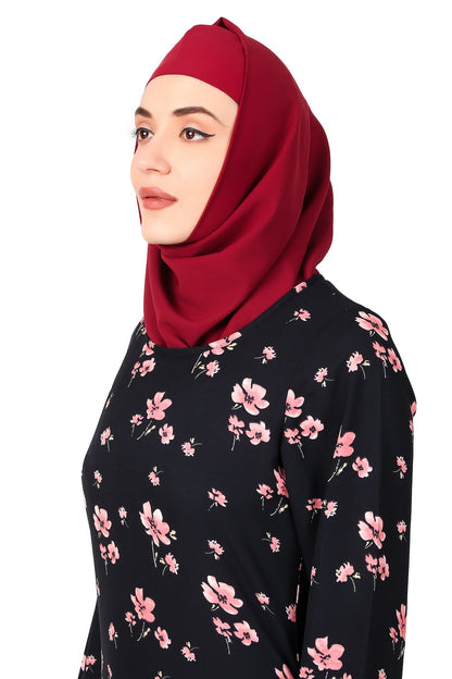 Printed Crepe Abaya AYP-501