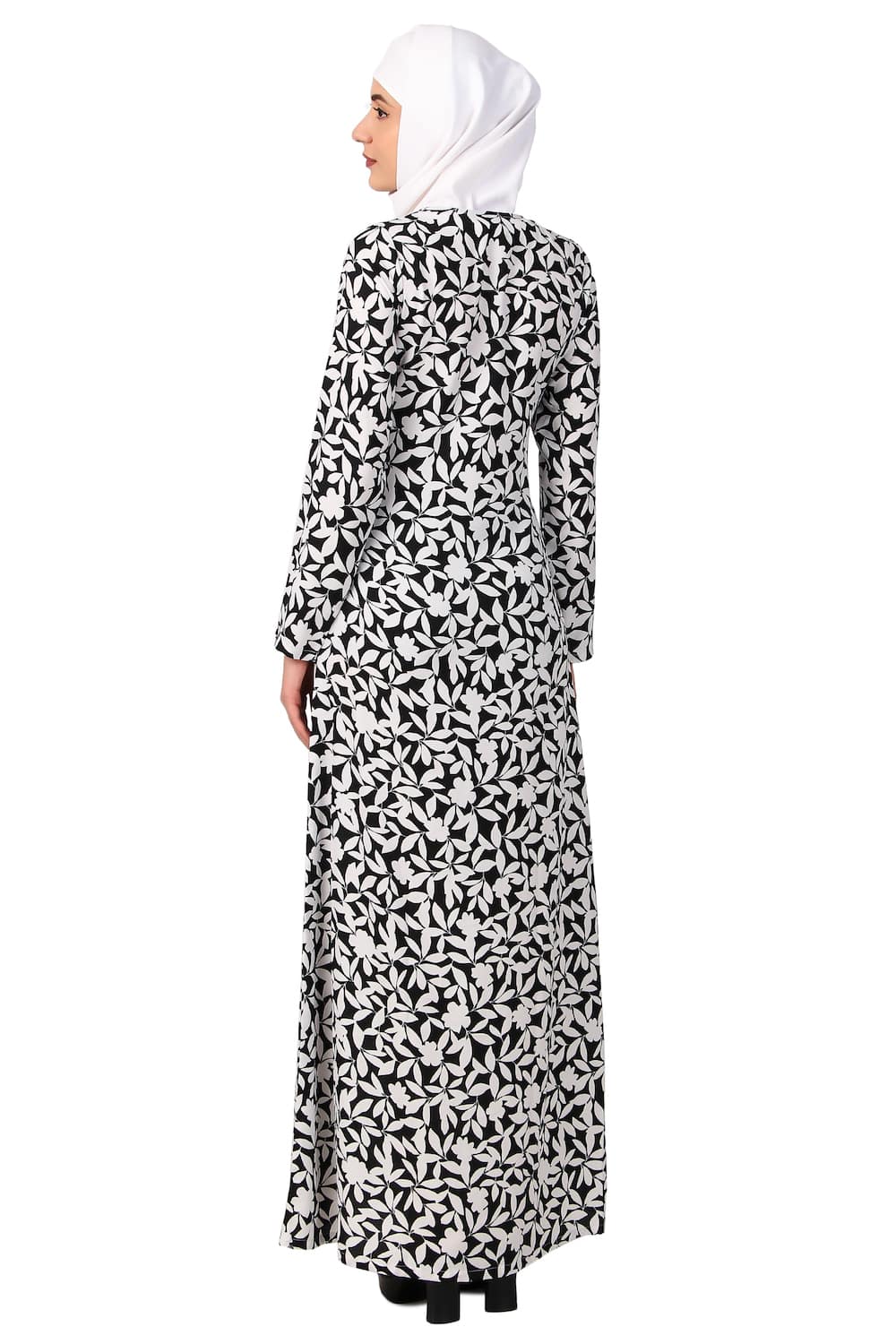 Printed Crepe Abaya AYP-502