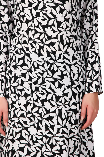Printed Crepe Abaya AYP-502