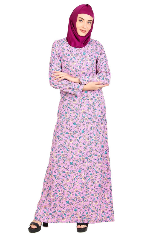 Printed Crepe Abaya AYP-503