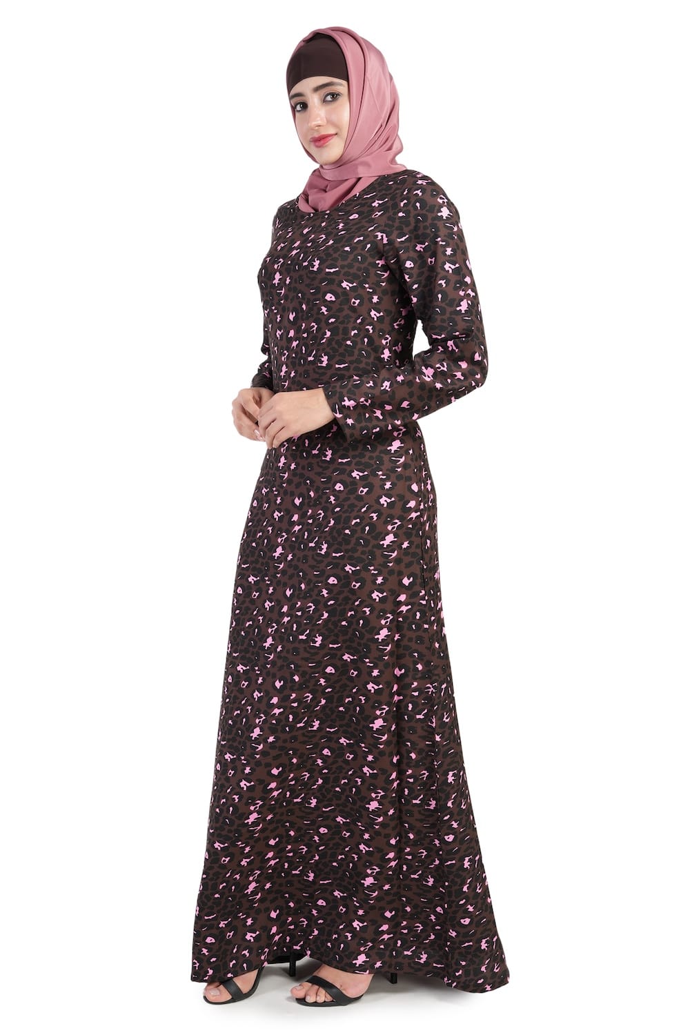 Printed Crepe Abaya AYP-505