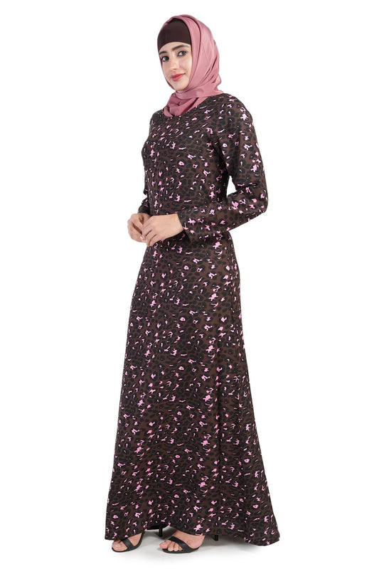Printed Crepe Abaya AYP-505