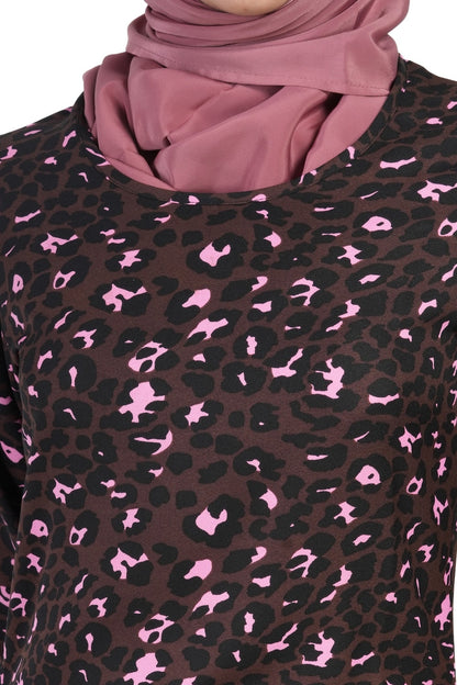 Printed Crepe Abaya AYP-505
