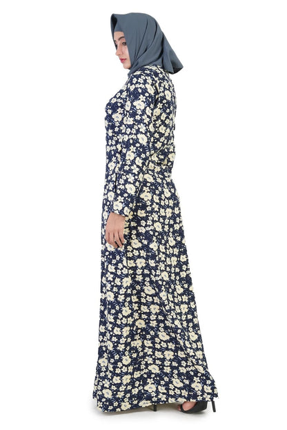 Printed Crepe Abaya AYP-507