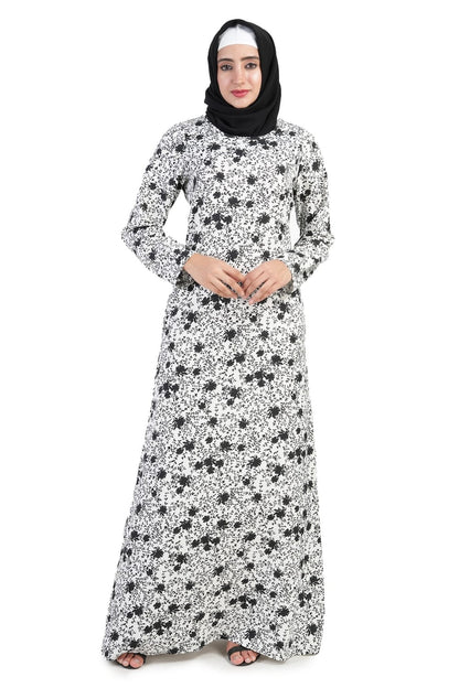 Printed Crepe Abaya AYP-508