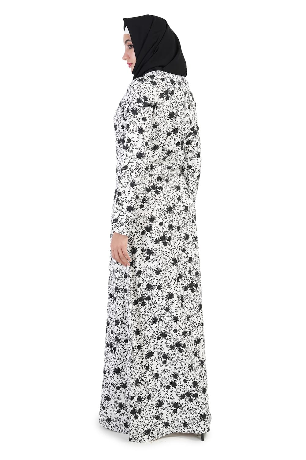 Printed Crepe Abaya AYP-508