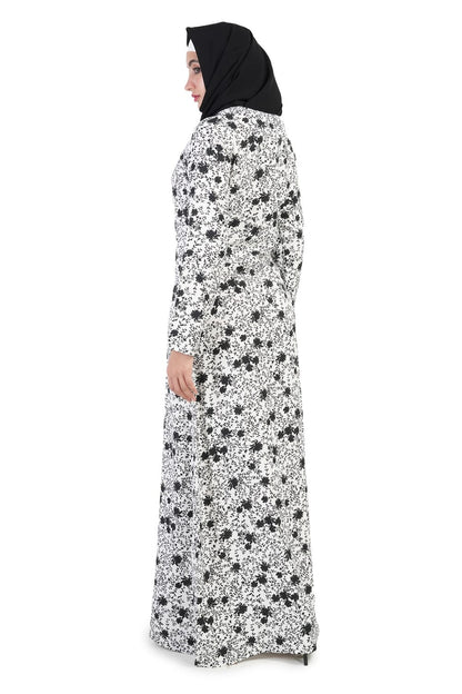 Printed Crepe Abaya AYP-508