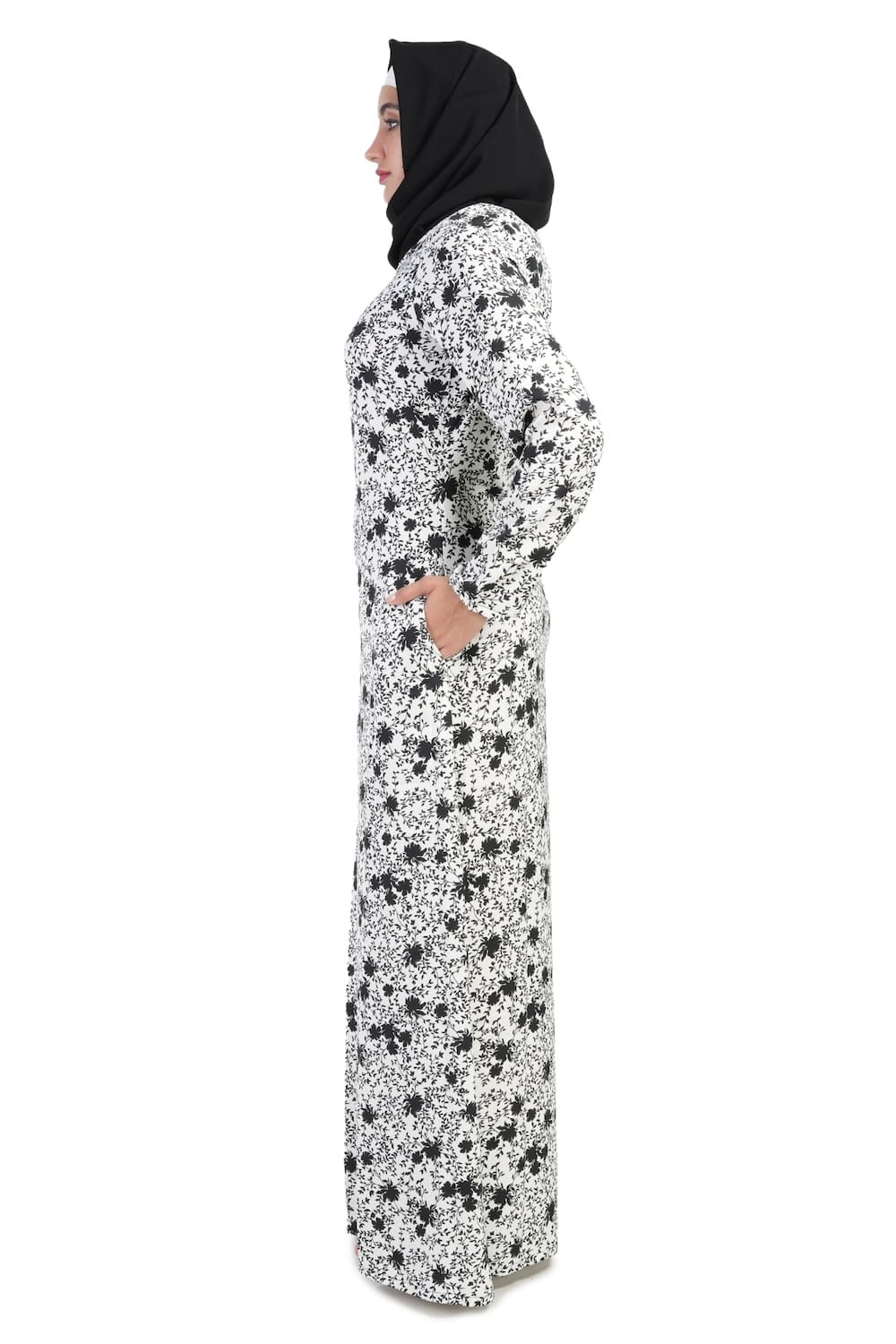 Printed Crepe Abaya AYP-508