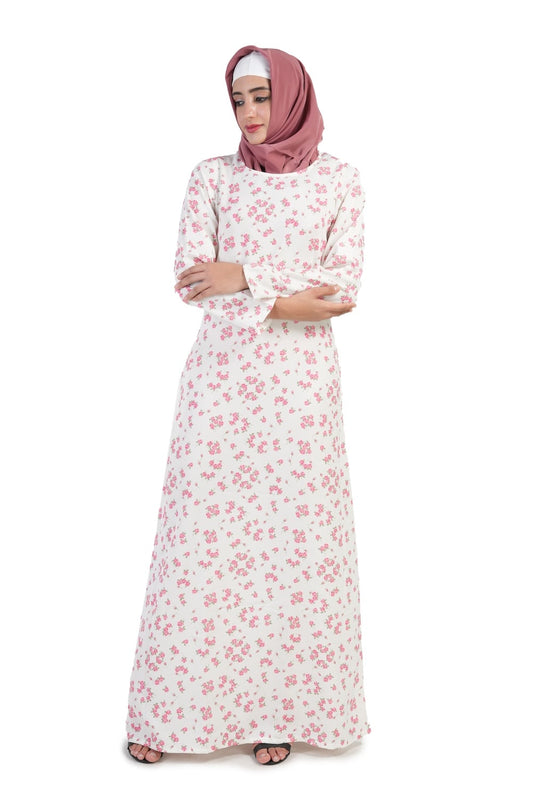Printed Crepe Abaya AYP-509