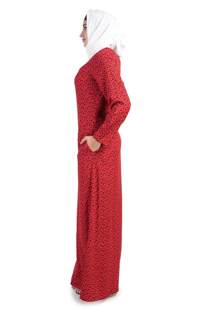 Printed Crepe Abaya AYP-512