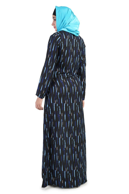 Printed Crepe Abaya AYP-513