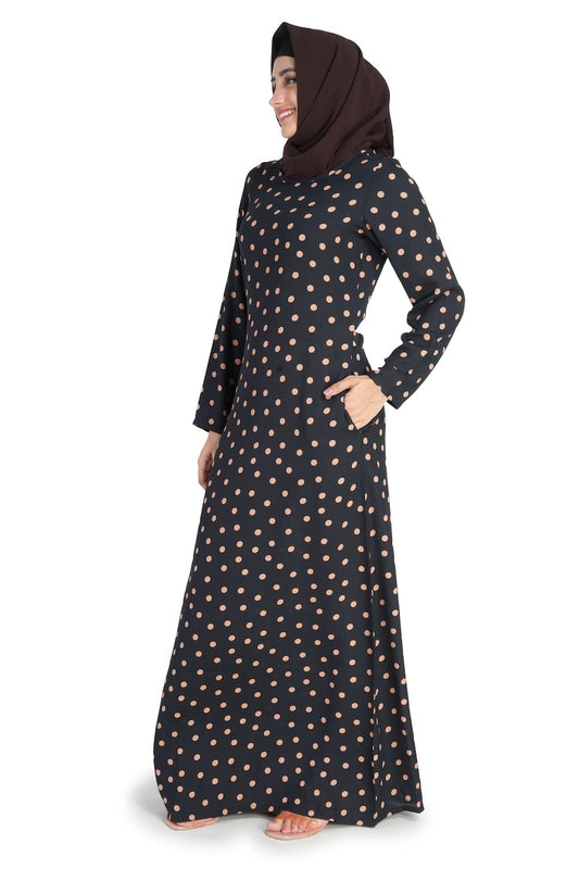 Printed Crepe Abaya AYP-514
