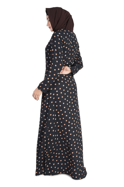 Printed Crepe Abaya AYP-514