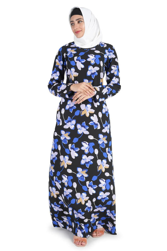 Printed Crepe Abaya AYP-515
