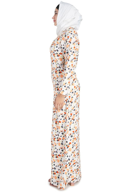 Printed Crepe Abaya AYP-516