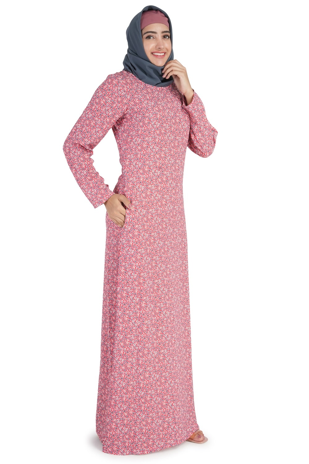 Printed Crepe Abaya AYP-519