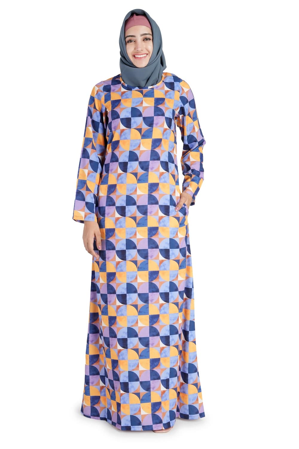 Printed Crepe Abaya AYP-521