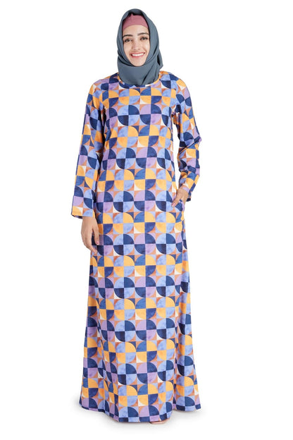Printed Crepe Abaya AYP-521