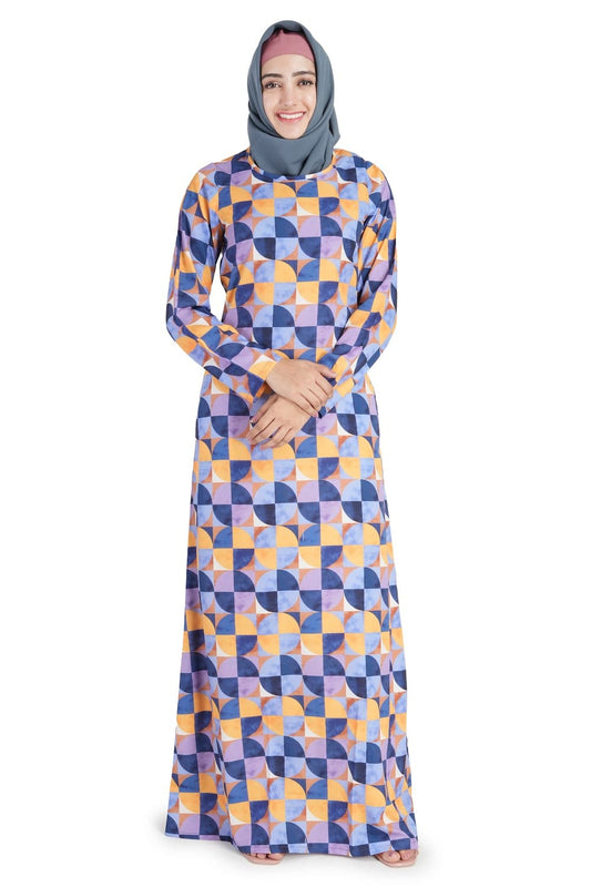 Printed Crepe Abaya AYP-521