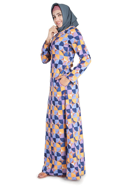 Printed Crepe Abaya AYP-521
