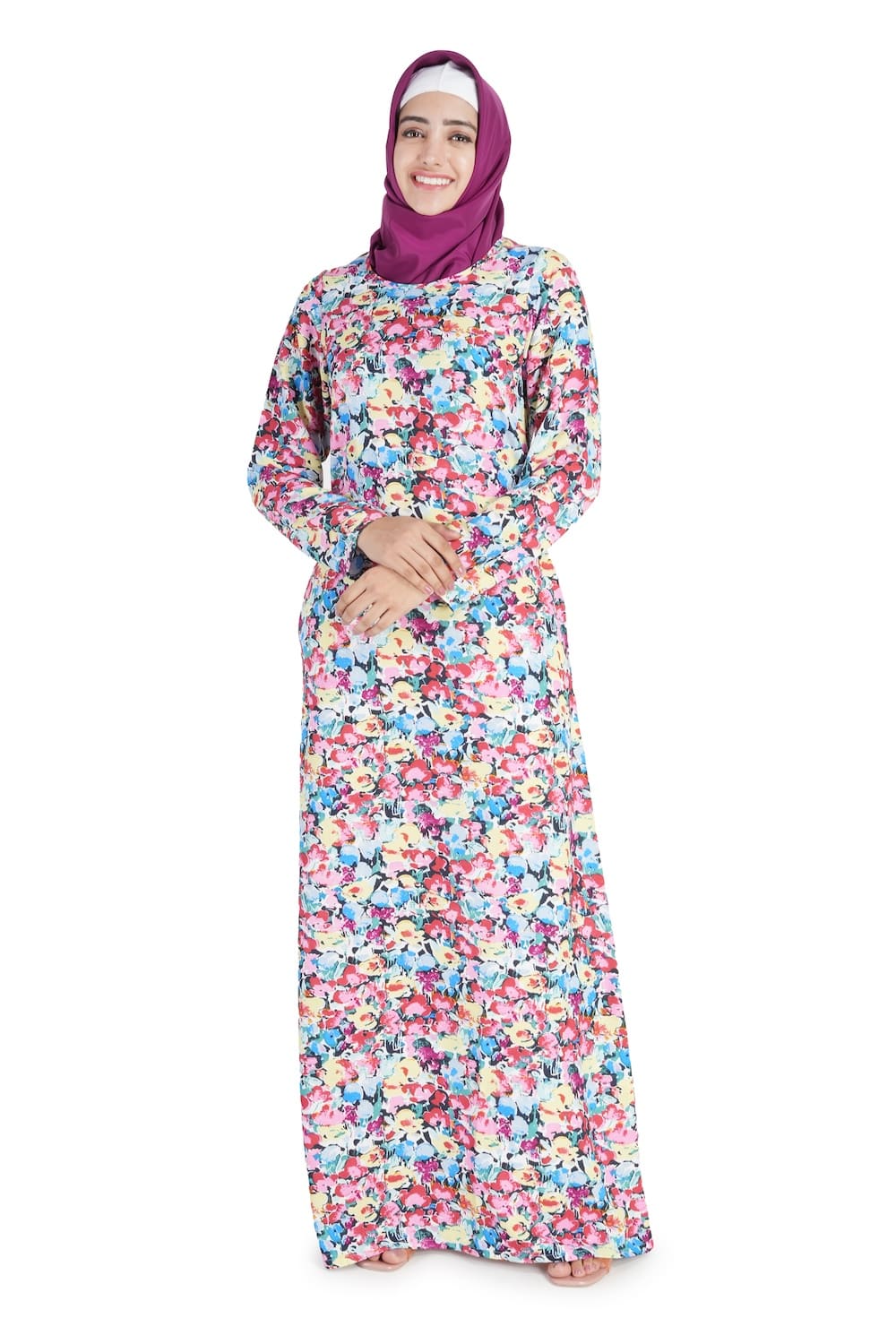 Printed Crepe Abaya AYP-522