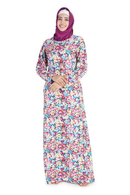 Printed Crepe Abaya AYP-522