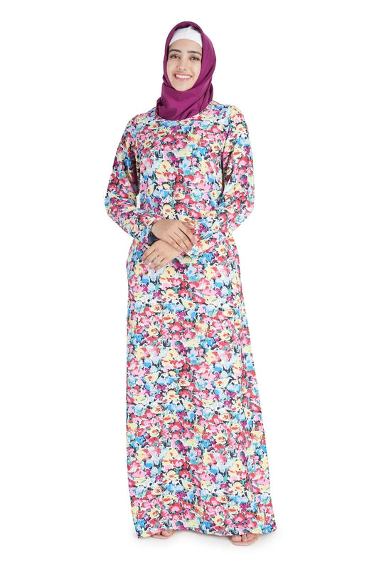 Printed Crepe Abaya AYP-522