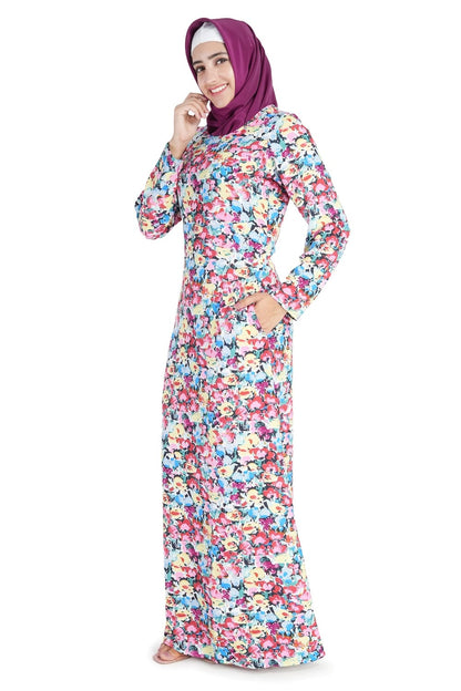 Printed Crepe Abaya AYP-522