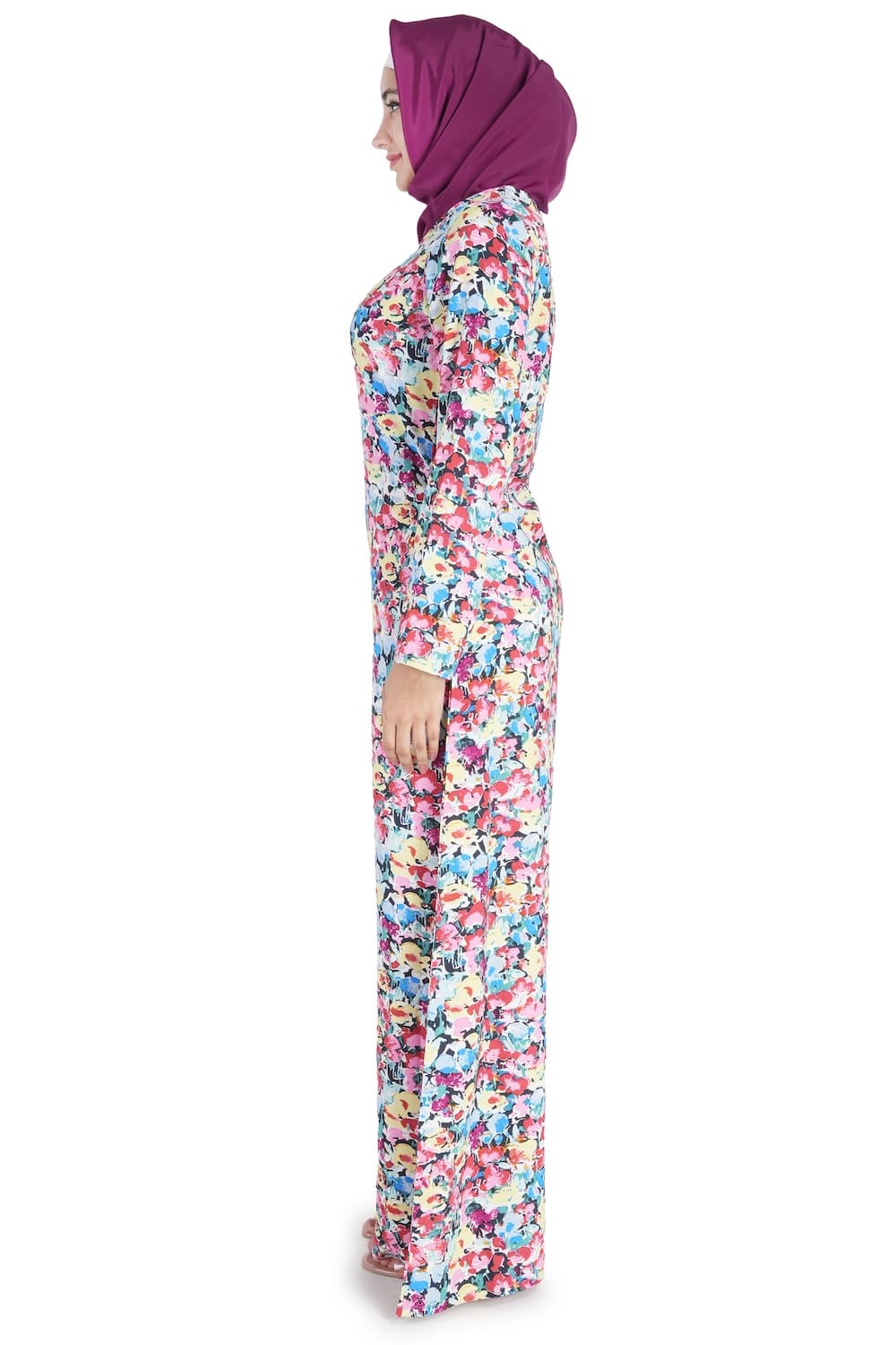Printed Crepe Abaya AYP-522