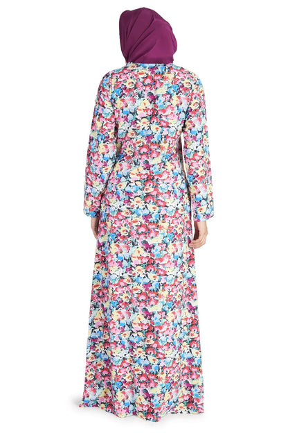 Printed Crepe Abaya AYP-522
