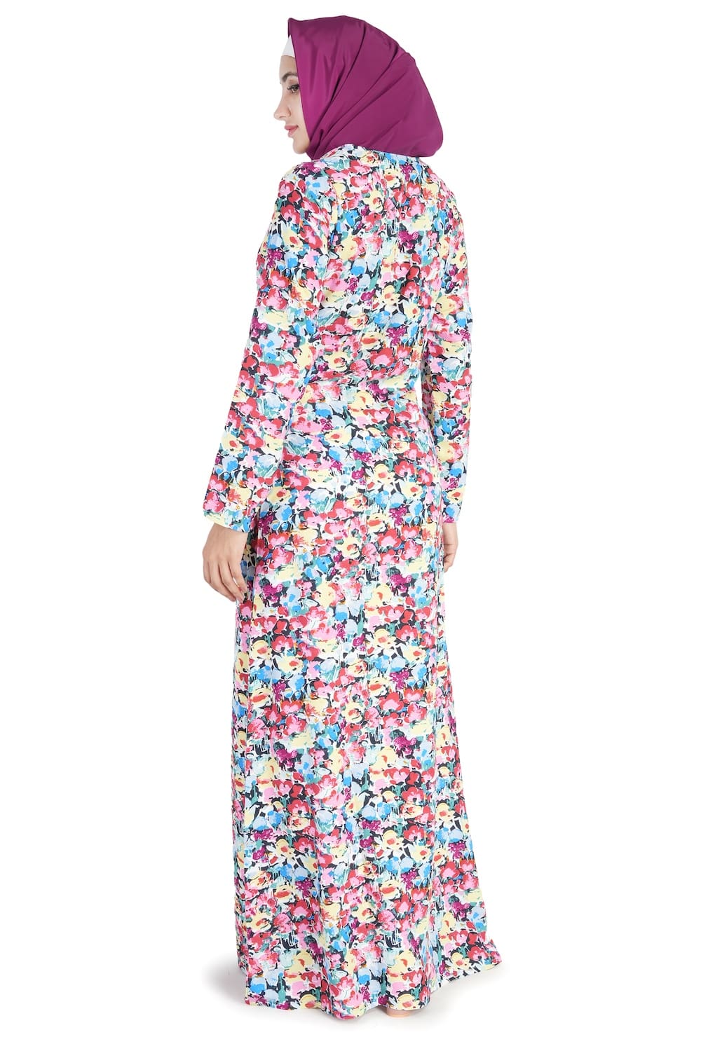 Printed Crepe Abaya AYP-522