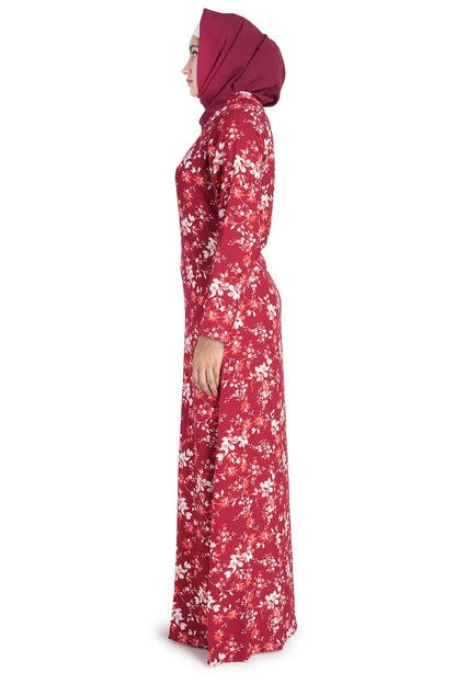 Printed Crepe Abaya AYP-524