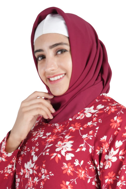 Printed Crepe Abaya AYP-524